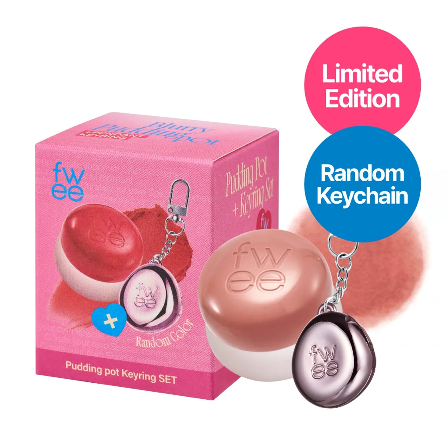 Fwee - Blurry Pudding Pot + Keyring Set