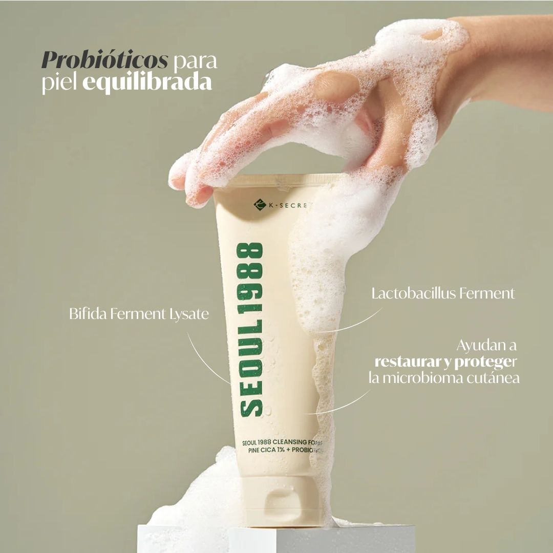 K-Secret - Seoul 1988 cleasing foam pine cica 1% + probiotics