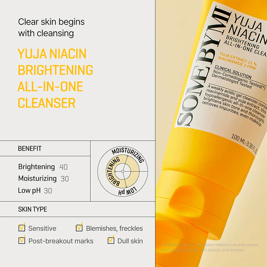 SOME BY MI - Yuja Niacin Brightening all in one Cleaser