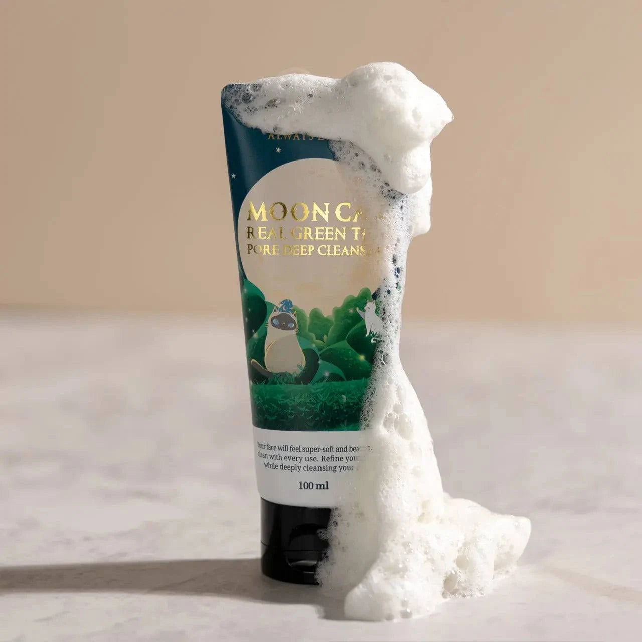 Always be pure - MOONCAT Real Green Tea Pore Deep Cleanser