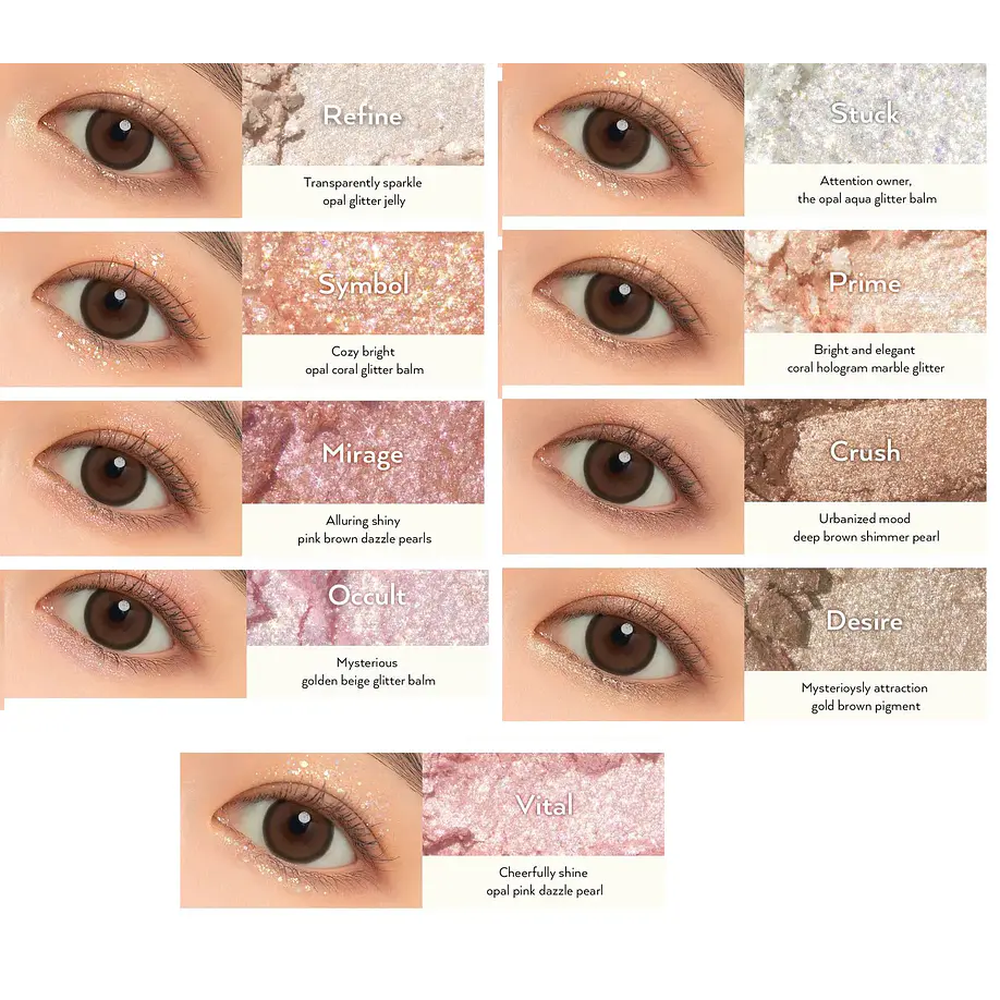 Unleashia - Glitterpedia Eye Palette N1. All of Glitter