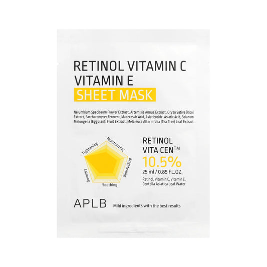 APLB - Retinol Vitamin C Vitamin E Sheet Mask