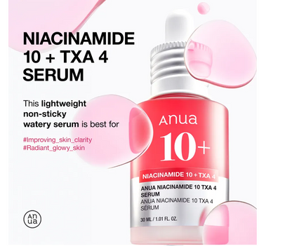 Anua - 10+ Niacinamide 10% + Txa 4% Serum