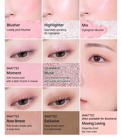 Peripera - All Take Mood Like Palette Prestige Pink