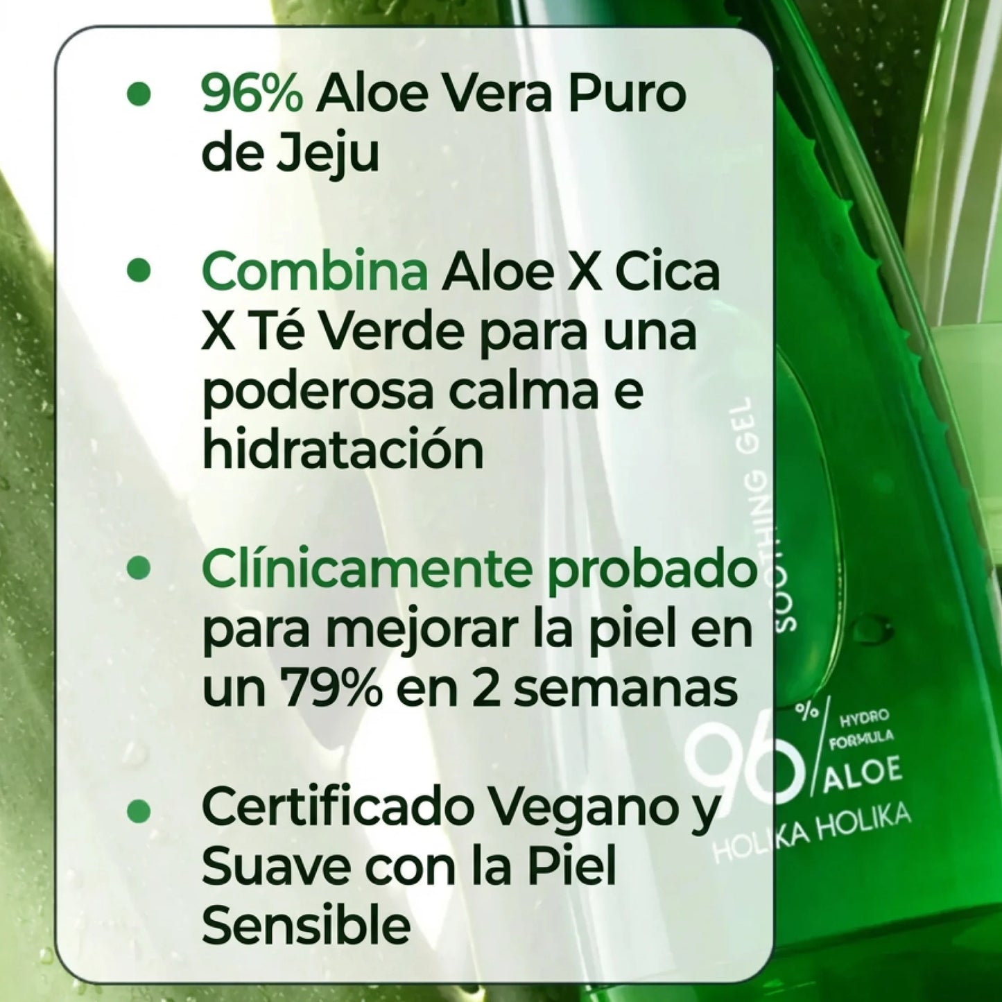 Holika Holika - Aloe 96% Soothing Gel | Gel de Aloe Vera