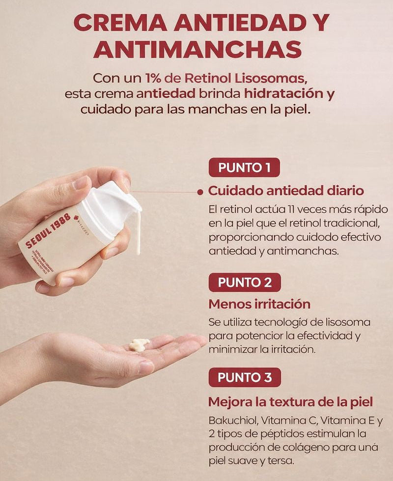 K-Secret - Seoul 1988 Cream Retinal Liposome 1% + Fermented Rice