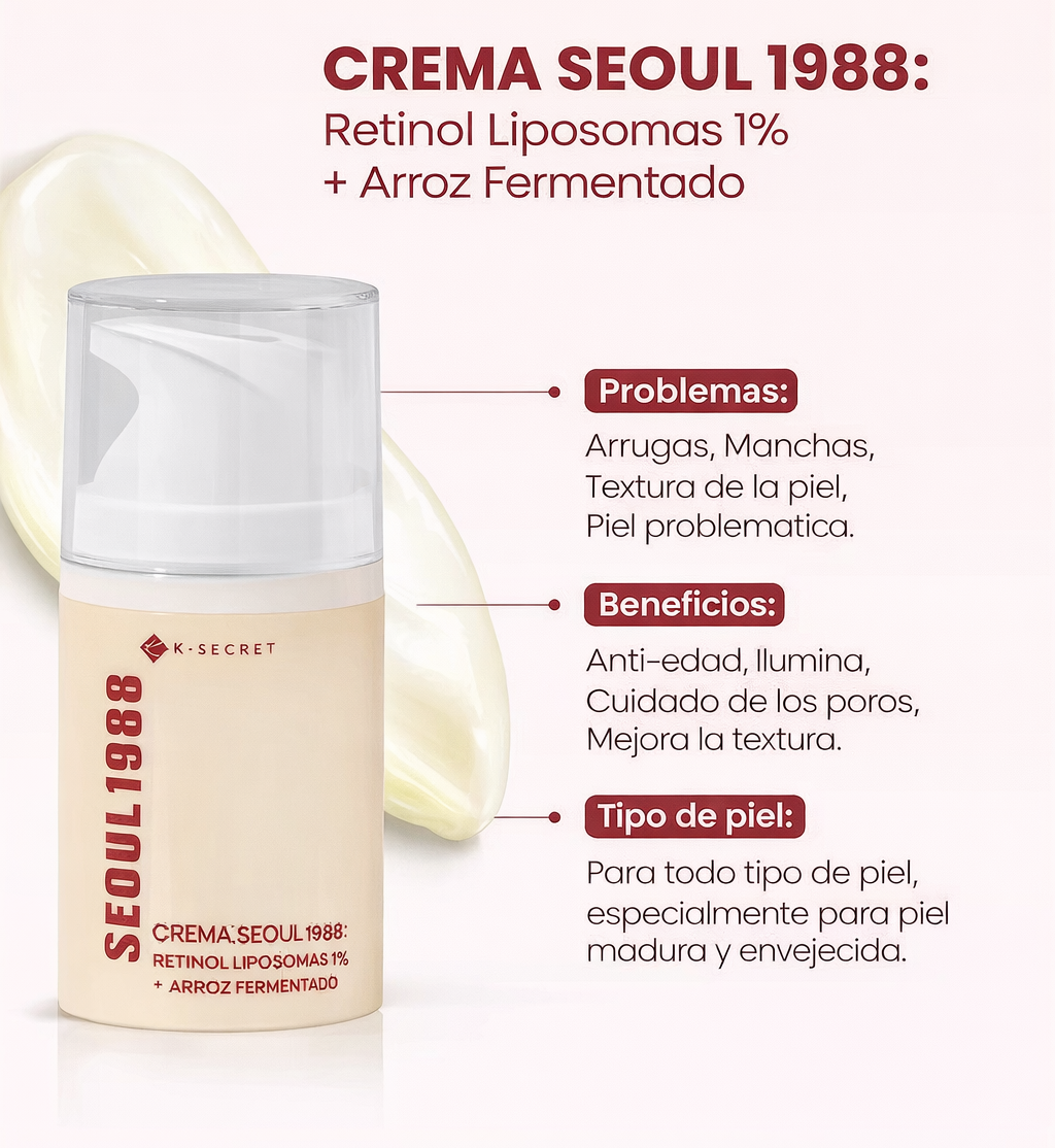 K-Secret - Seoul 1988 Cream Retinal Liposome 1% + Fermented Rice