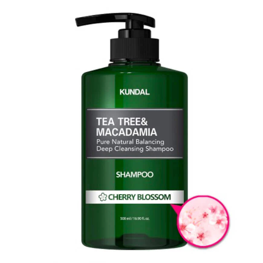 KUNDAL - Tea Tree & Macadamia Shampoo (Cherry Blossom)