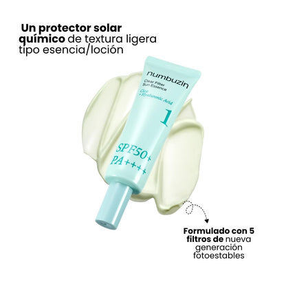 Numbuzin - No. 1 Clear Filter Sun Essence SPF 50 PA++++