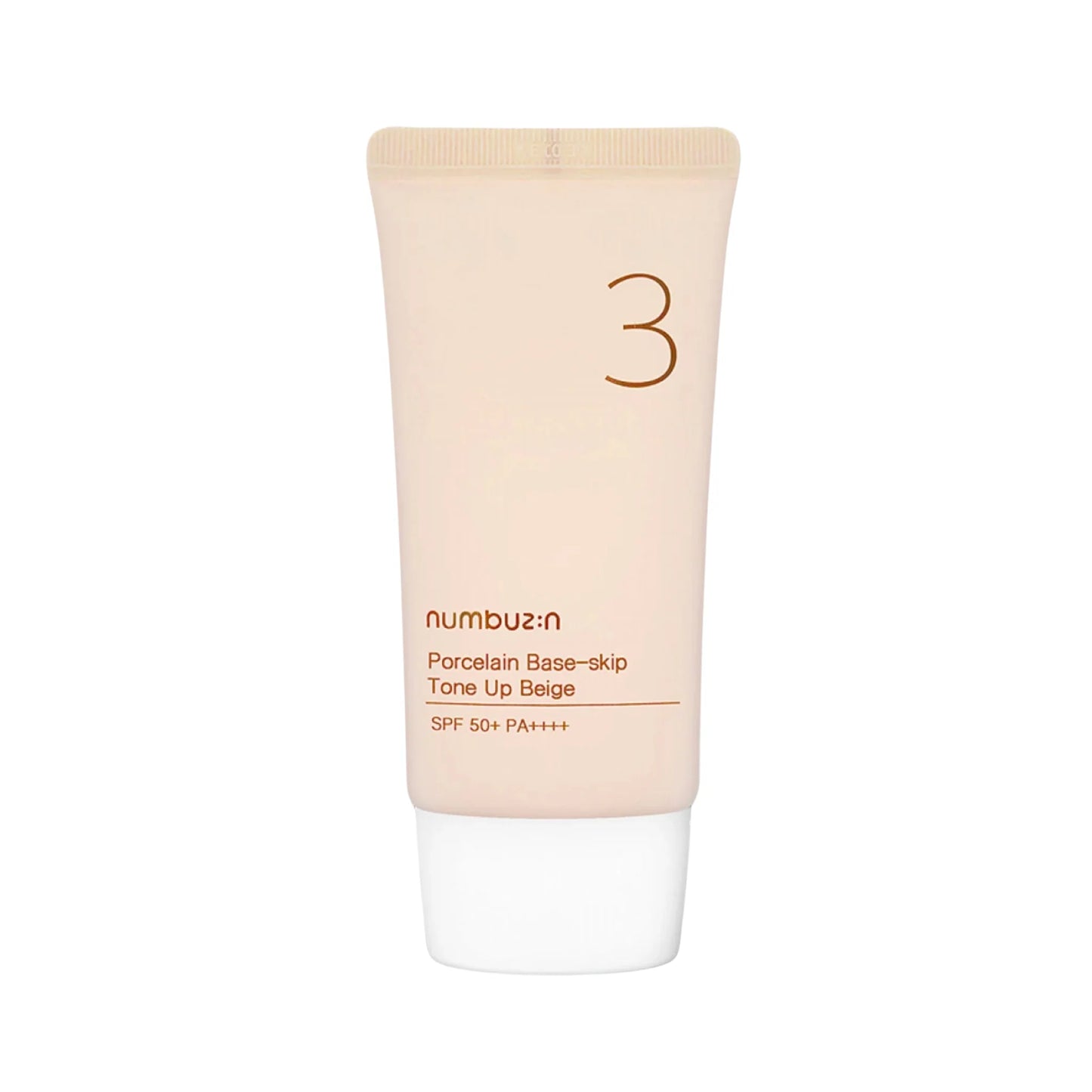 Numbuzin - No.3 Porcelain Base-Skip Tone Up Beige SPF 50 PA++++