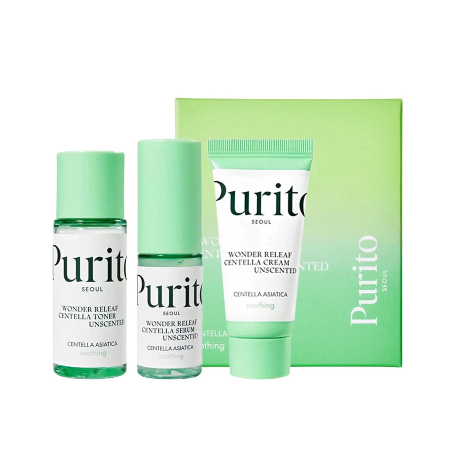 PURITO - Wonder Releaf Centella Unscented Mini Kit