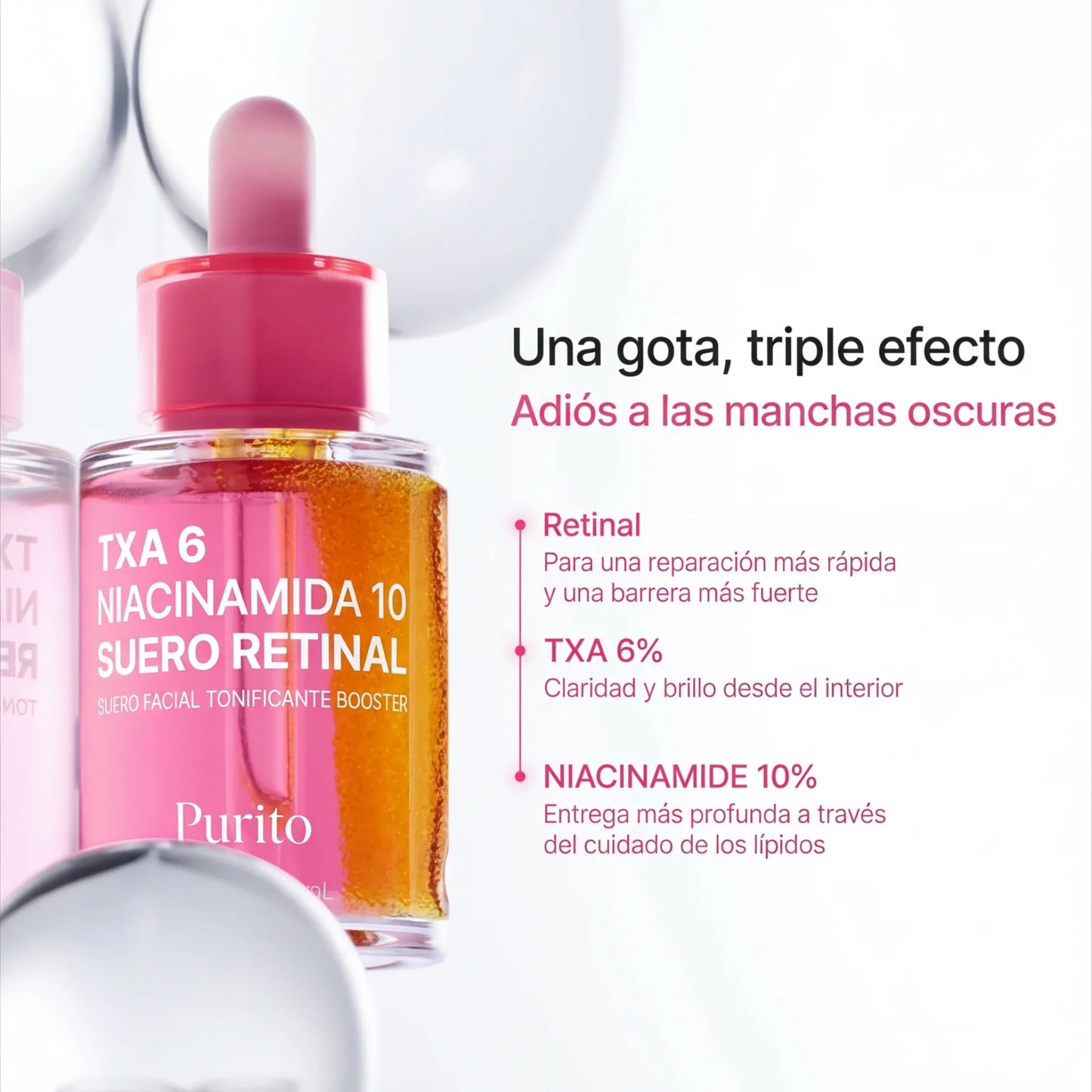 Purito - TXA 6 + Niacinamide 10 + Retinal Serum