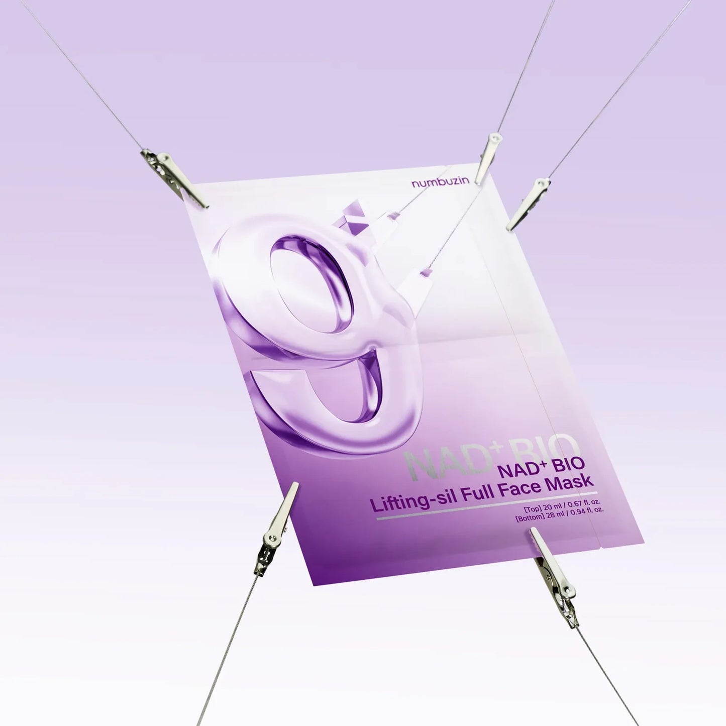 Numbuzin -  No. 9+ NAD+ Bio Lifting-sil Full Face Pack Sheet