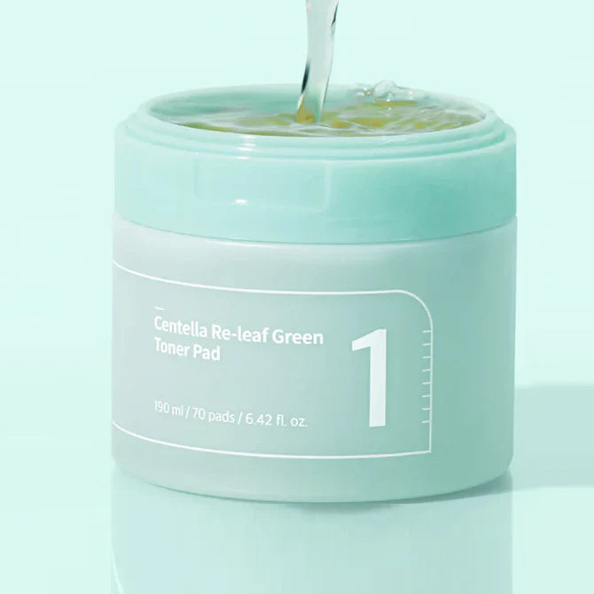 Numbuzin - No.1 Centella Re-Leaf Green Toner Pads