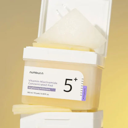 Numbuzin - No. 5 Vitamin Niacinamide Concentrated Toner Pads