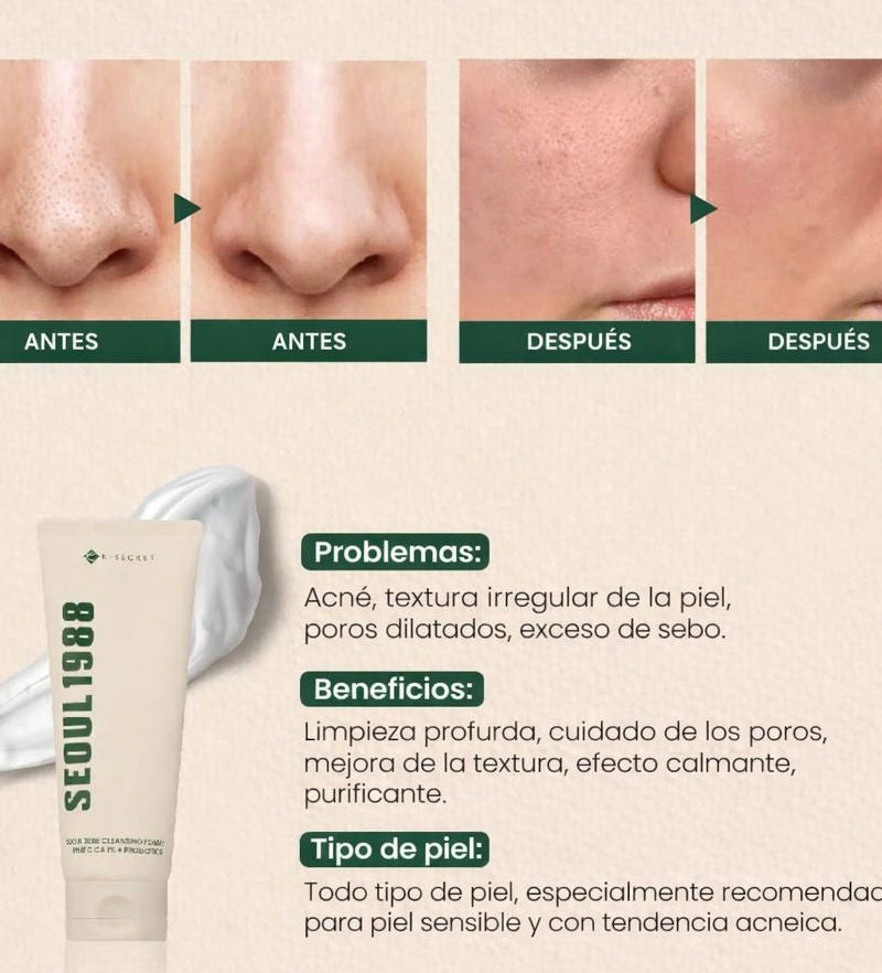 K-Secret - Seoul 1988 cleasing foam pine cica 1% + probiotics
