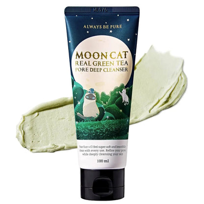 Always be pure - MOONCAT Real Green Tea Pore Deep Cleanser