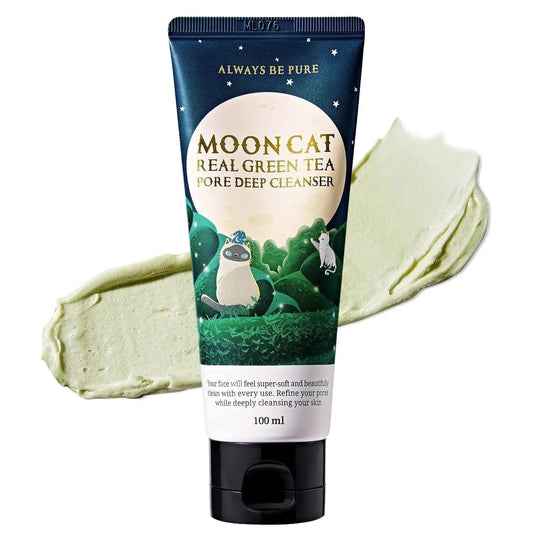 Always be pure - MOONCAT Real Green Tea Pore Deep Cleanser